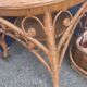 Vintage wicker coffee table