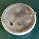 Opaline globe ceiling or wall light, diameter 25 cm - mid-20th century