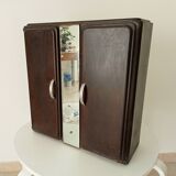Vintage metal medicine cabinet from the 1950s