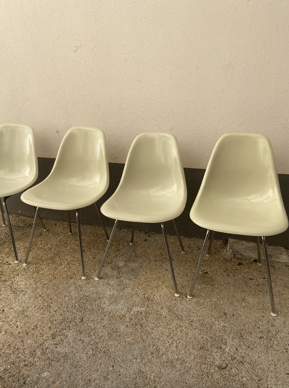 4 DSX chairs by Ray & Charles Eames for Herman Miller 1970