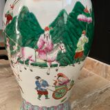 Paire de vases chinois en porcelaine de fin 19è siècle