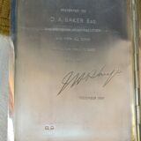 Old cigarette case or card holder in solid silver - English hallmarks - 195 gr