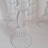 4 contemporary design wire candle holders
