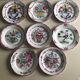 8 assiettes anciennes en faïence d’Art Clamecy décorée main