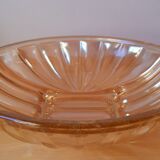 Smoked pink art deco cut