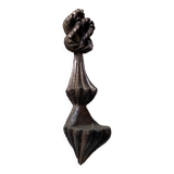 Carved wooden wall candle holder