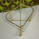 Table basse vintage laiton 1980"