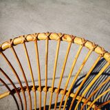 Four rattan chairs