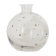Crystal decanter with colored enamel dots