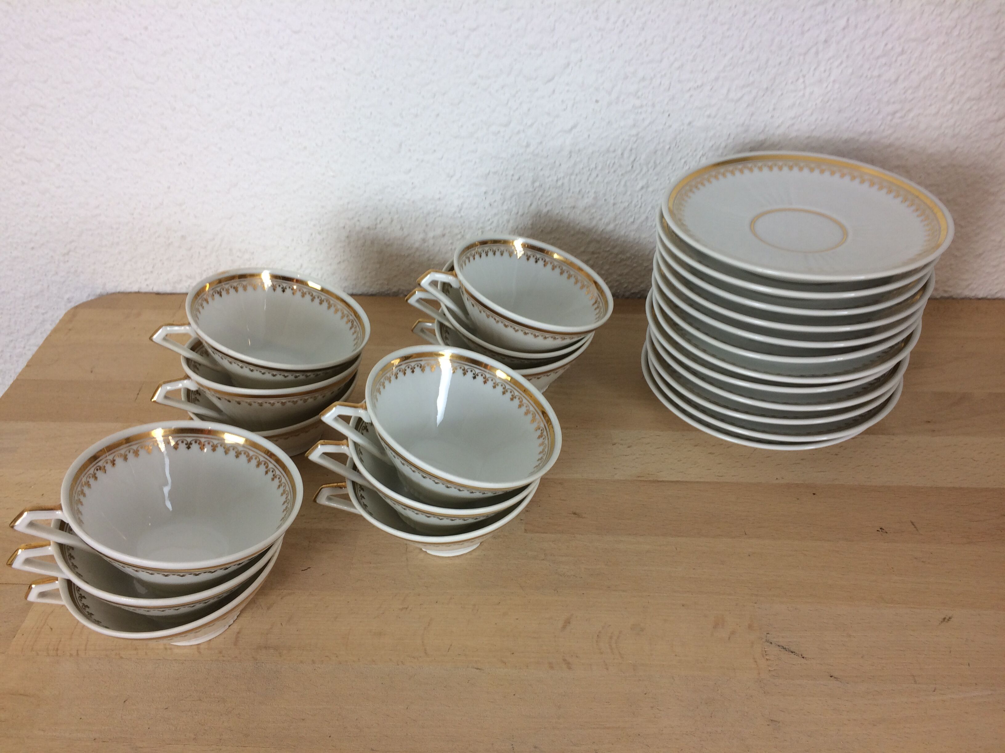 12 cups porcelain tea cups from Limoges