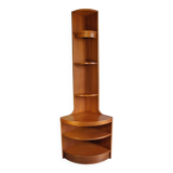 1970s teak corner shelf