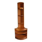 1970s teak corner shelf