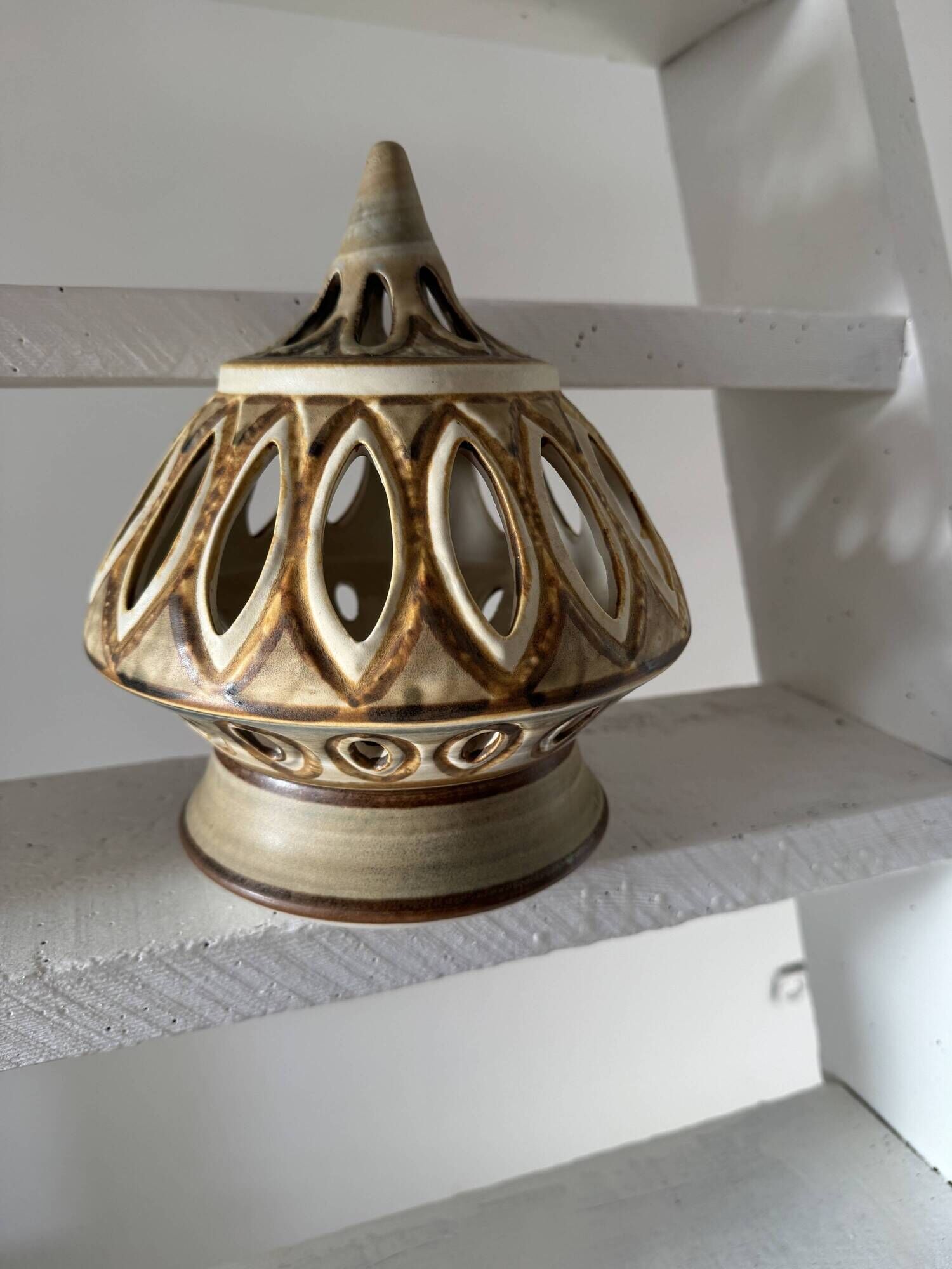 lantern Noomi Backhausen, Søholm Stentøj, Denmark, mid century