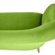 Three-seater velvet sofa, 1960s, pistachio, restored.