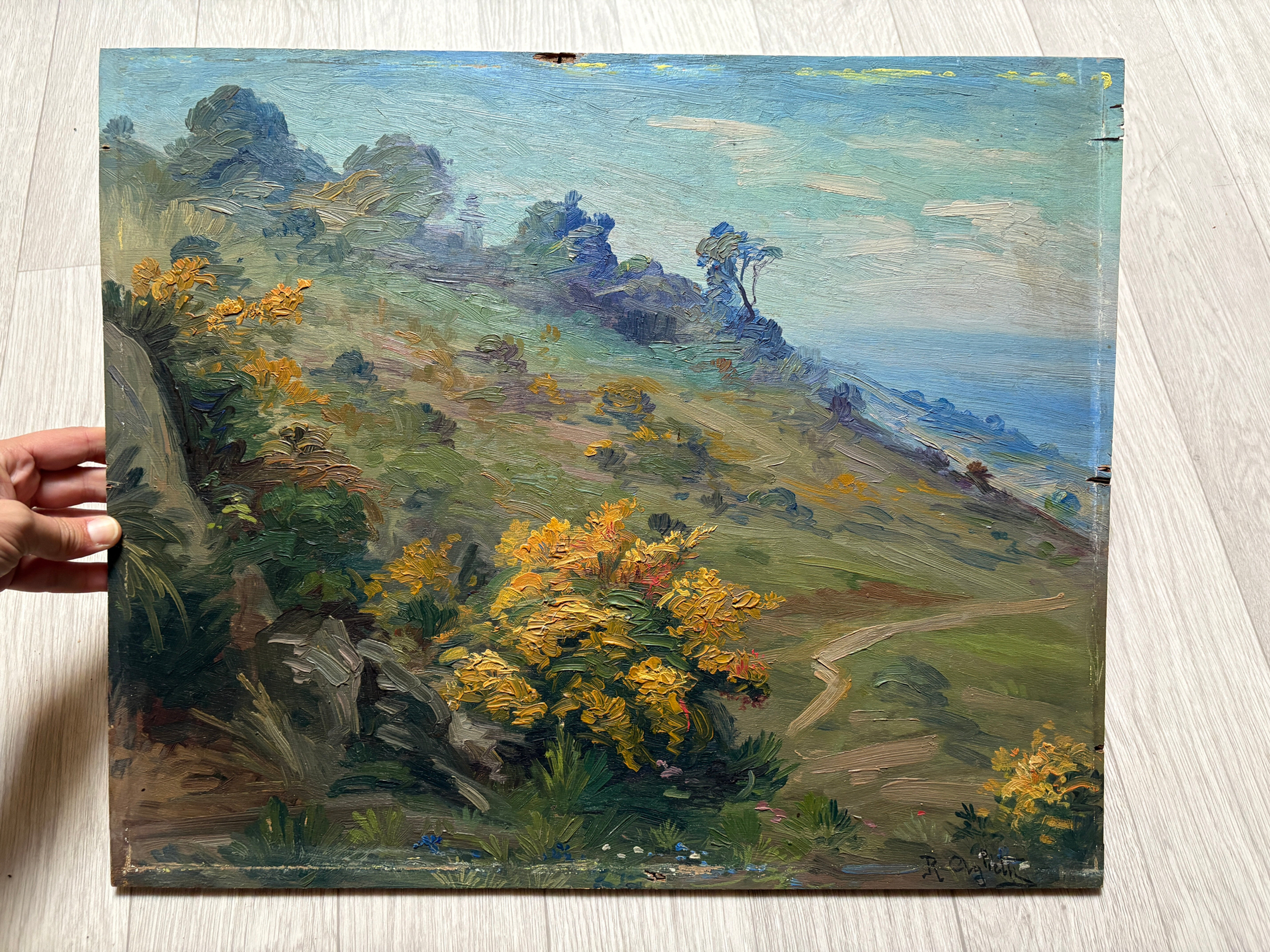 Roméo Charles Aglietti (1878-1956) landscape painting