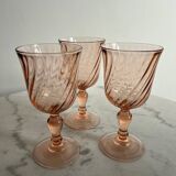 Set of 3 Rosaline stem glasses