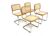Set of 4 "B32" chairs, Marcel Breuer, Italy, 1990