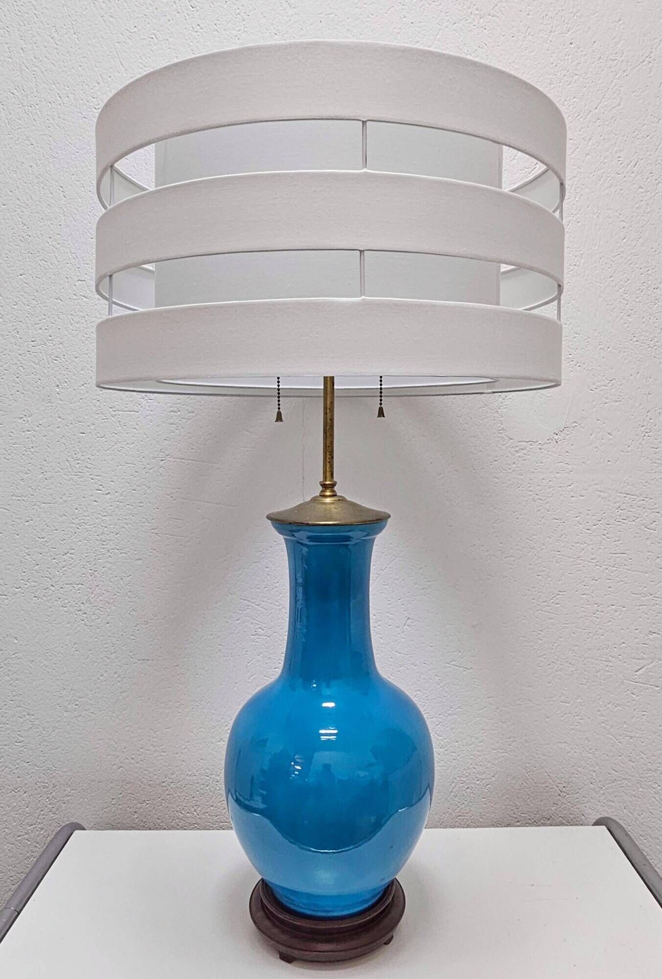 Mid-Century ceramic table lamp by Warren Kessler, 1950s.