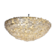 Murano gold glass ceiling light with more than 100 Barovier & Toso flowers