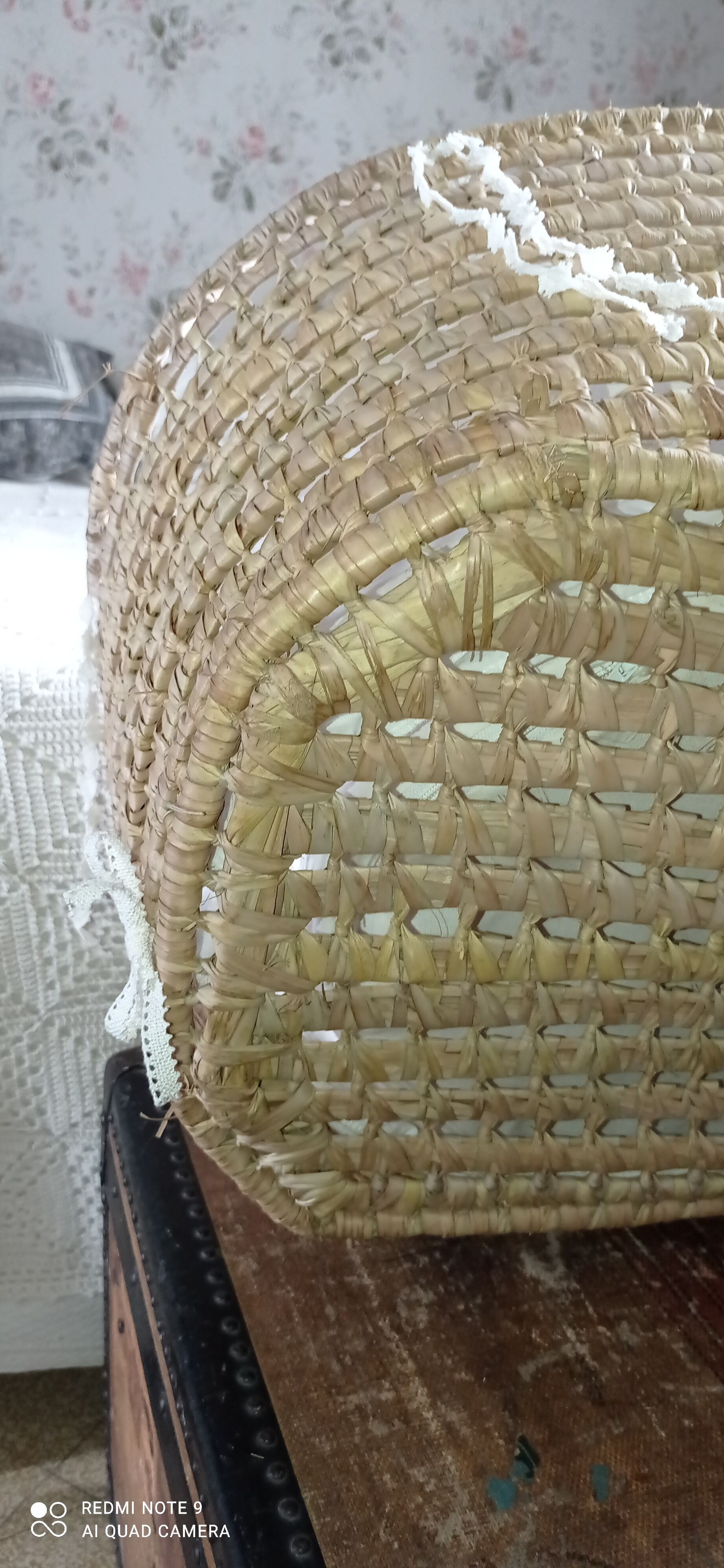 Vintage palm bassinet