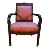 Fauteuil époque Empire en acajou