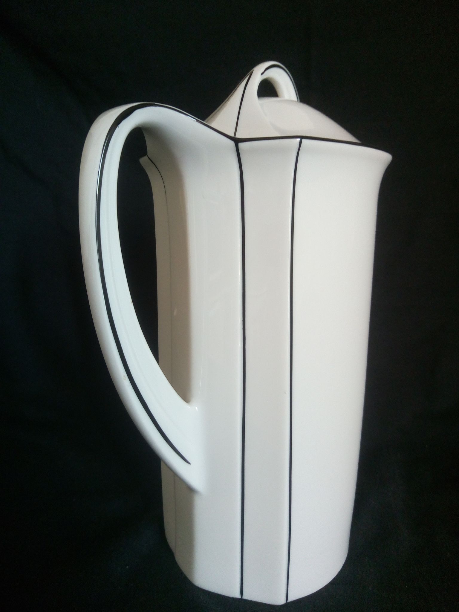 Art Deco coffee service for 6 people in porcelain Winterling Marktleuthen Bavaria (22 pieces)