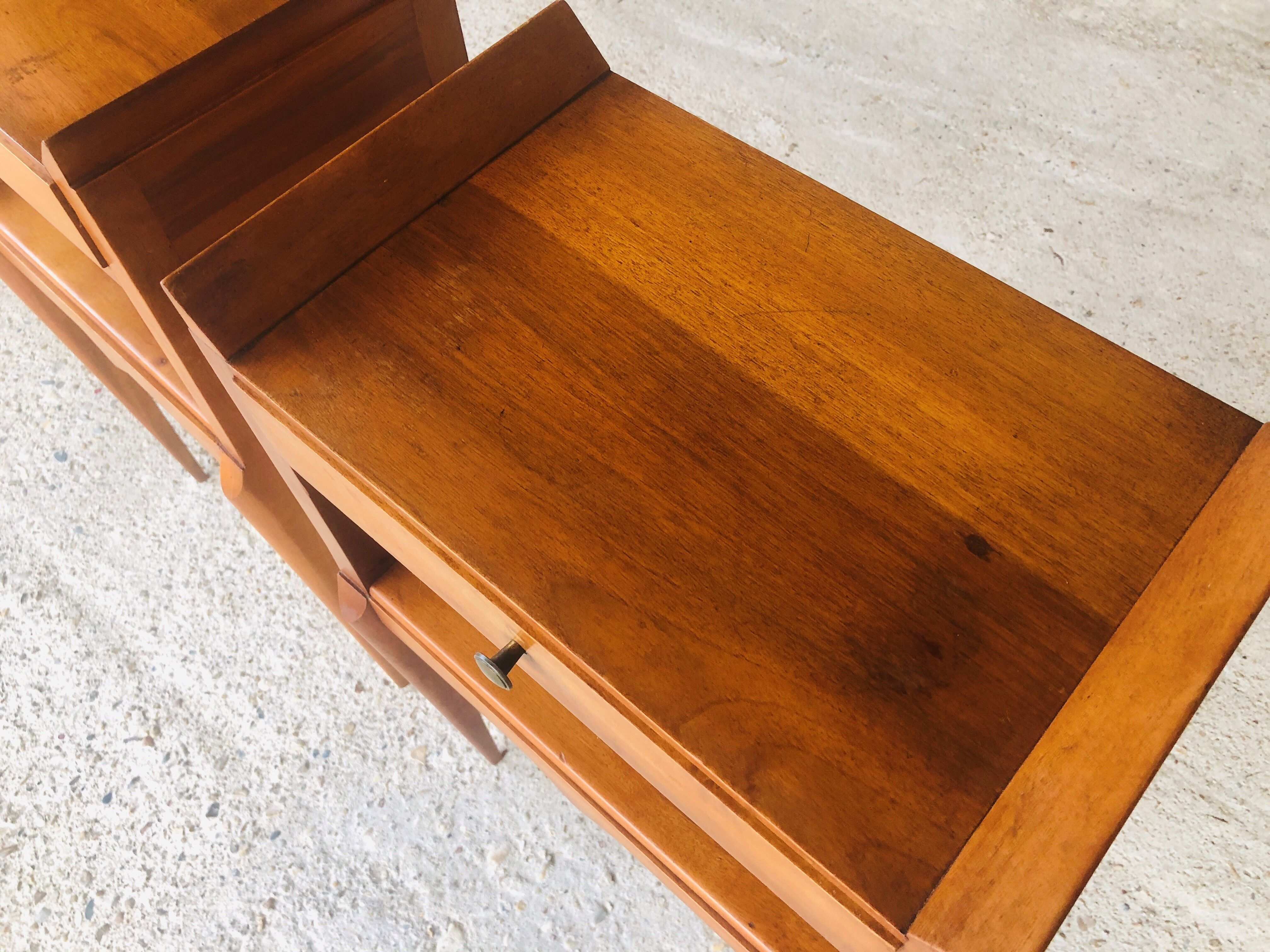 Pair of Italian bedsides, Art deco 50s