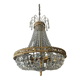 Bronze hot air balloon chandelier and crystal tassels