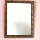 Miroir rectangulaire Art déco, cadre doré et travaillé
