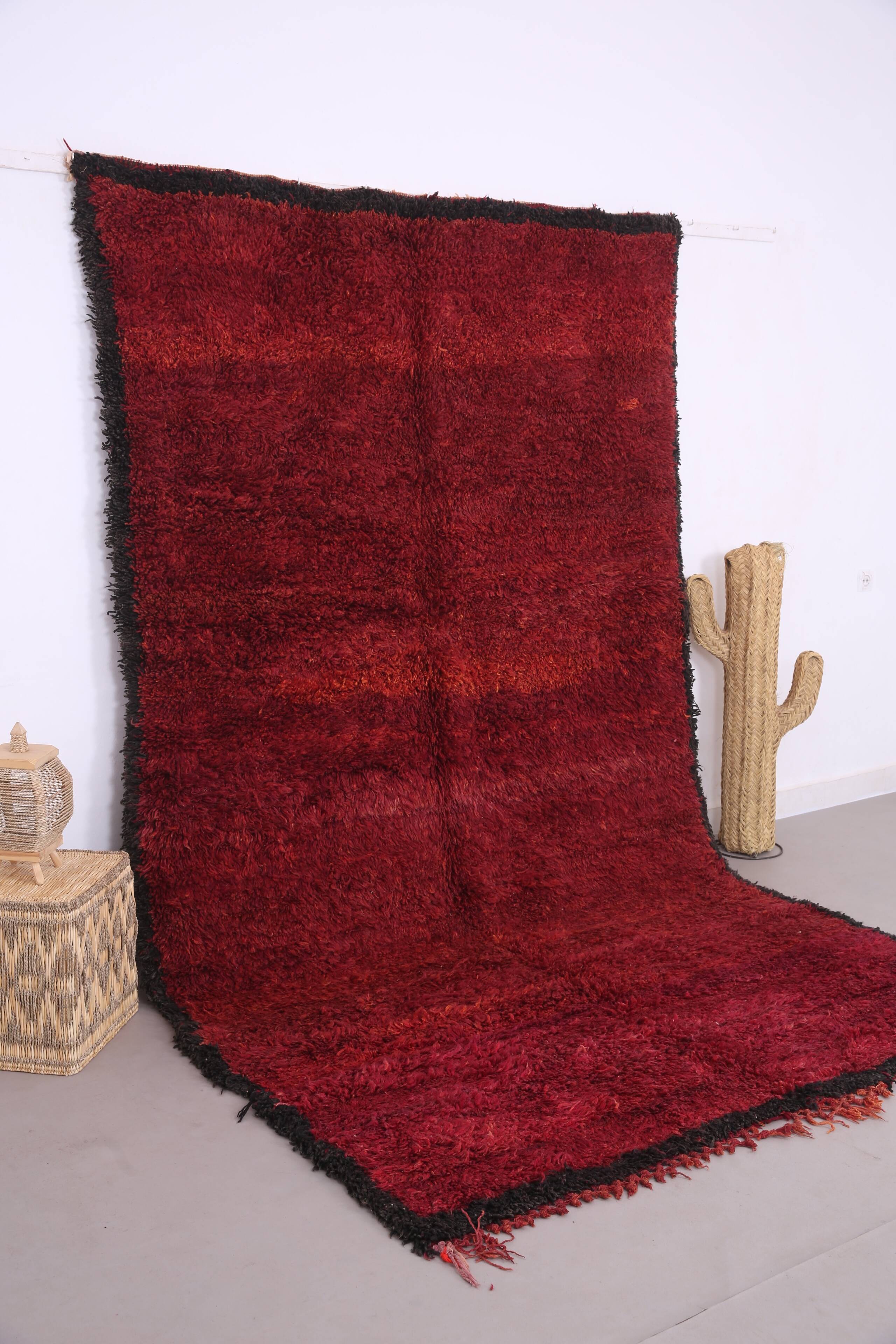 Tapis marocain vintage en laine berbère fait main