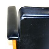 Fauteuil scandinave en simili-cuir, Suède, 1950