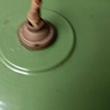 Green saucer pendant light