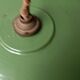Green saucer pendant light