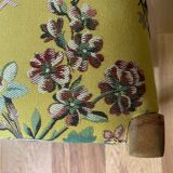 2 chairs in yellow wood fabric pierre frey