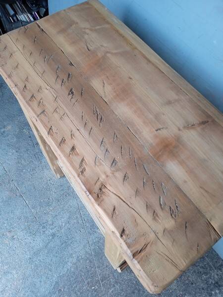 Workbench 90cm old solid wood