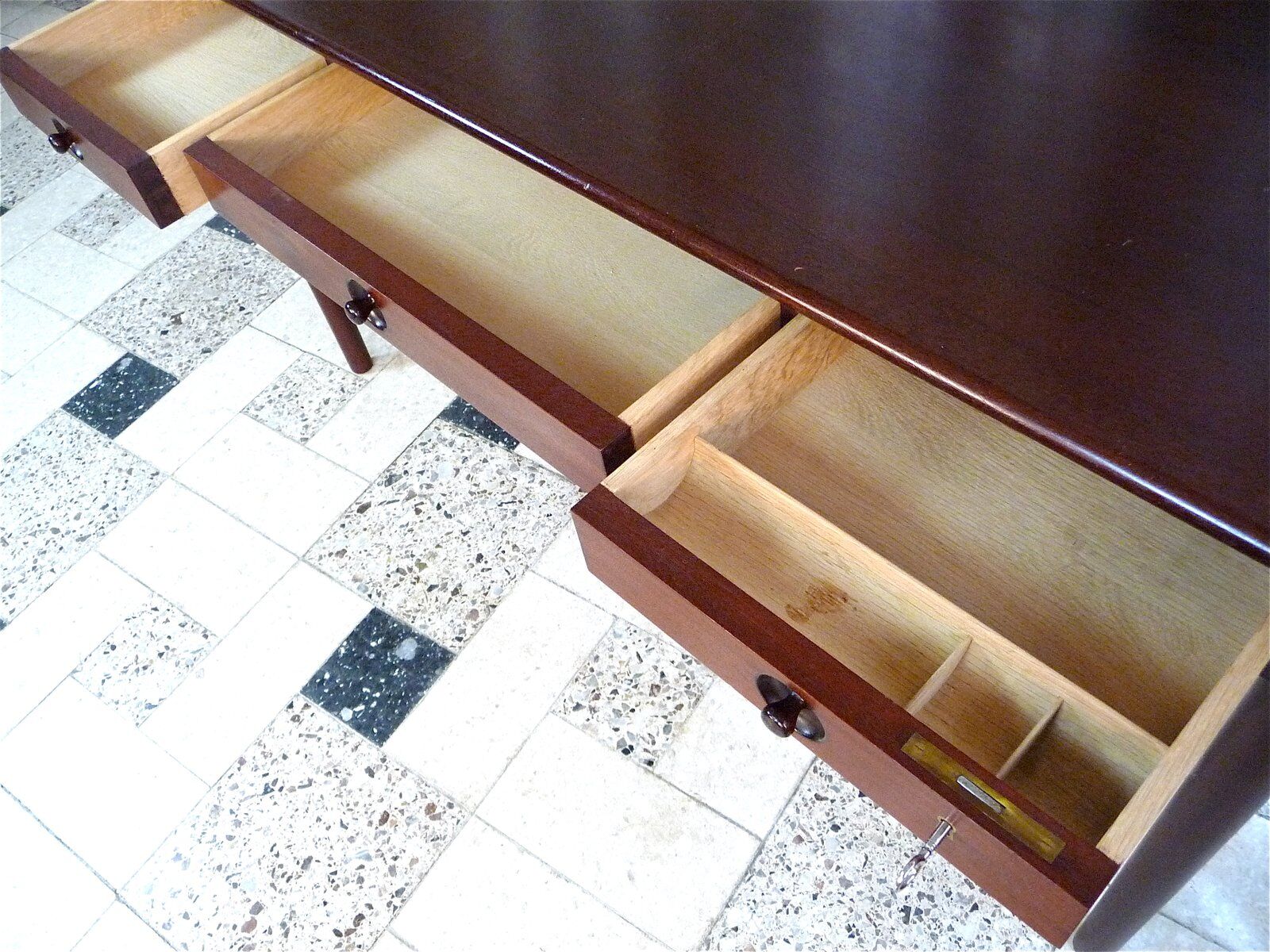 Bureau en acajou par Hans J. Wegner pour PP Møbler, Danemark 1955