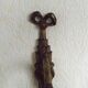 French Bronze Empire Style Ribbon & Bows Wall Light with Frilled Glass Shade 5140