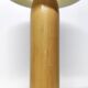 Lot 2 pieds de lampe arlus en bois vintage forme géométrique
