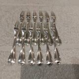12 silver-plated snail forks by Christofle Spatours