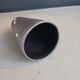 Matte brown handmade ceramic cup