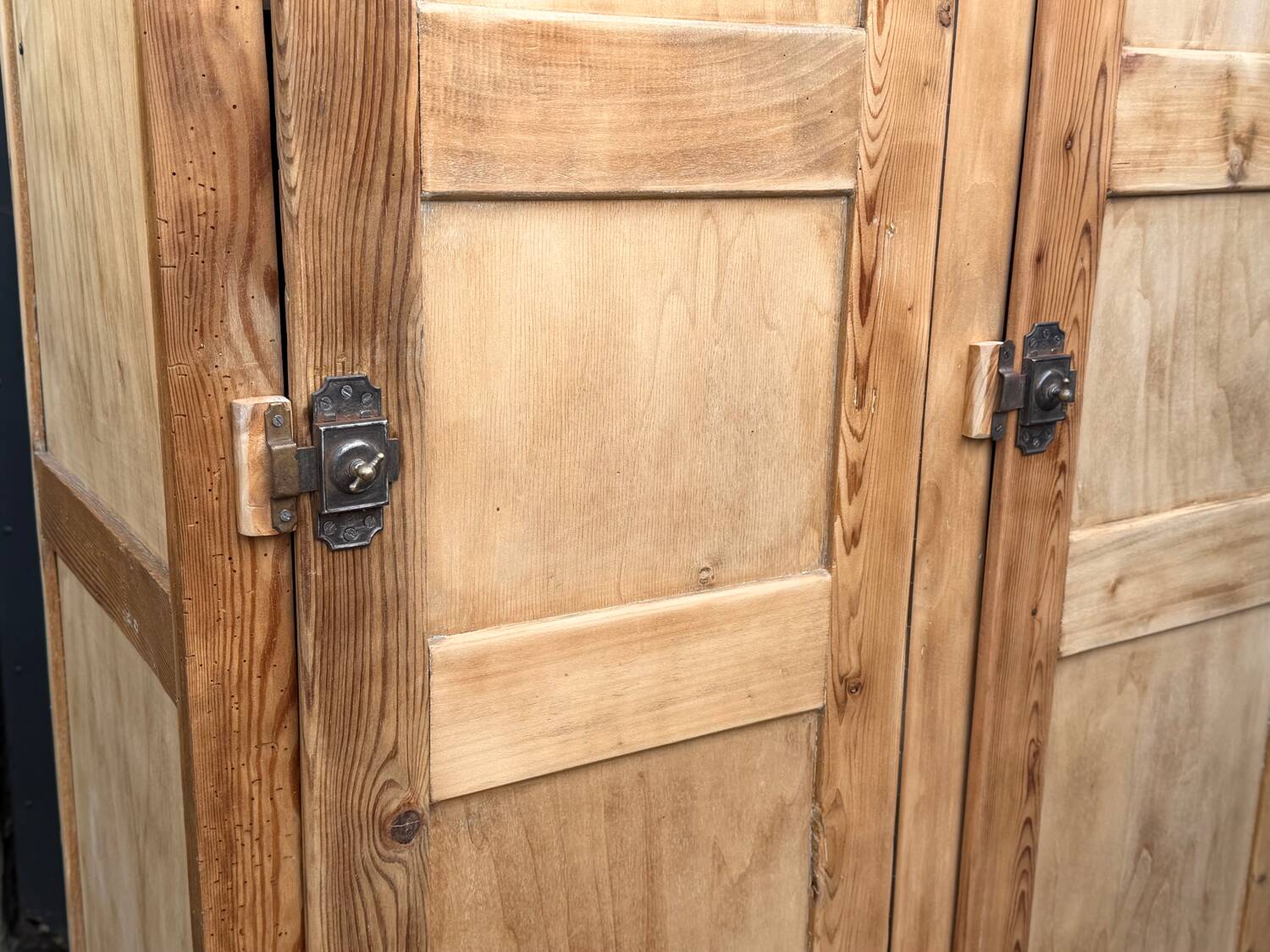 Vintage wooden wardrobe from 1940.