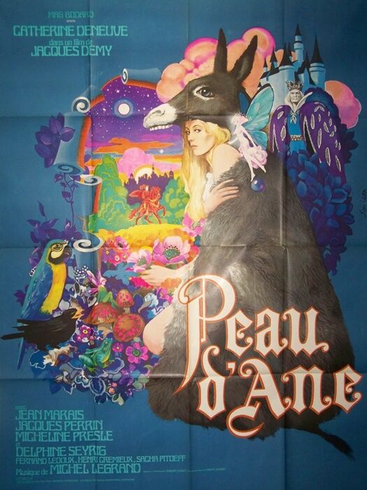 sublime original poster of 1970 Donkey skin 120x160 cm Jacques Demy Jim Léon