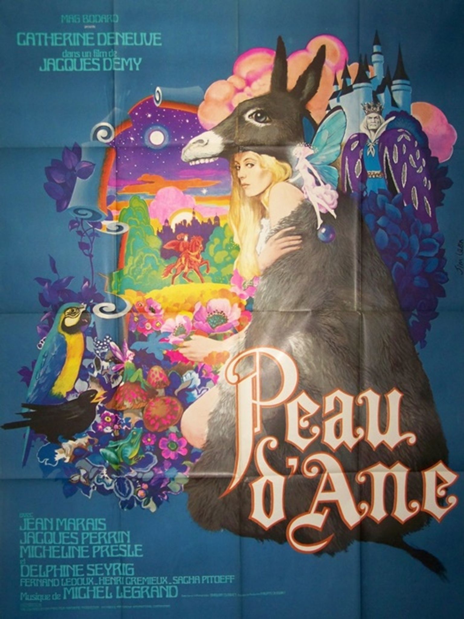 sublime original poster of 1970 Donkey skin 120x160 cm Jacques Demy Jim Léon