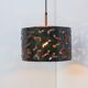 Brutalist copper pendant lamp from Boréns, 1970s