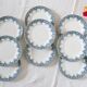 Dessert plates x9, iron earth, Estival model by Saint Amand