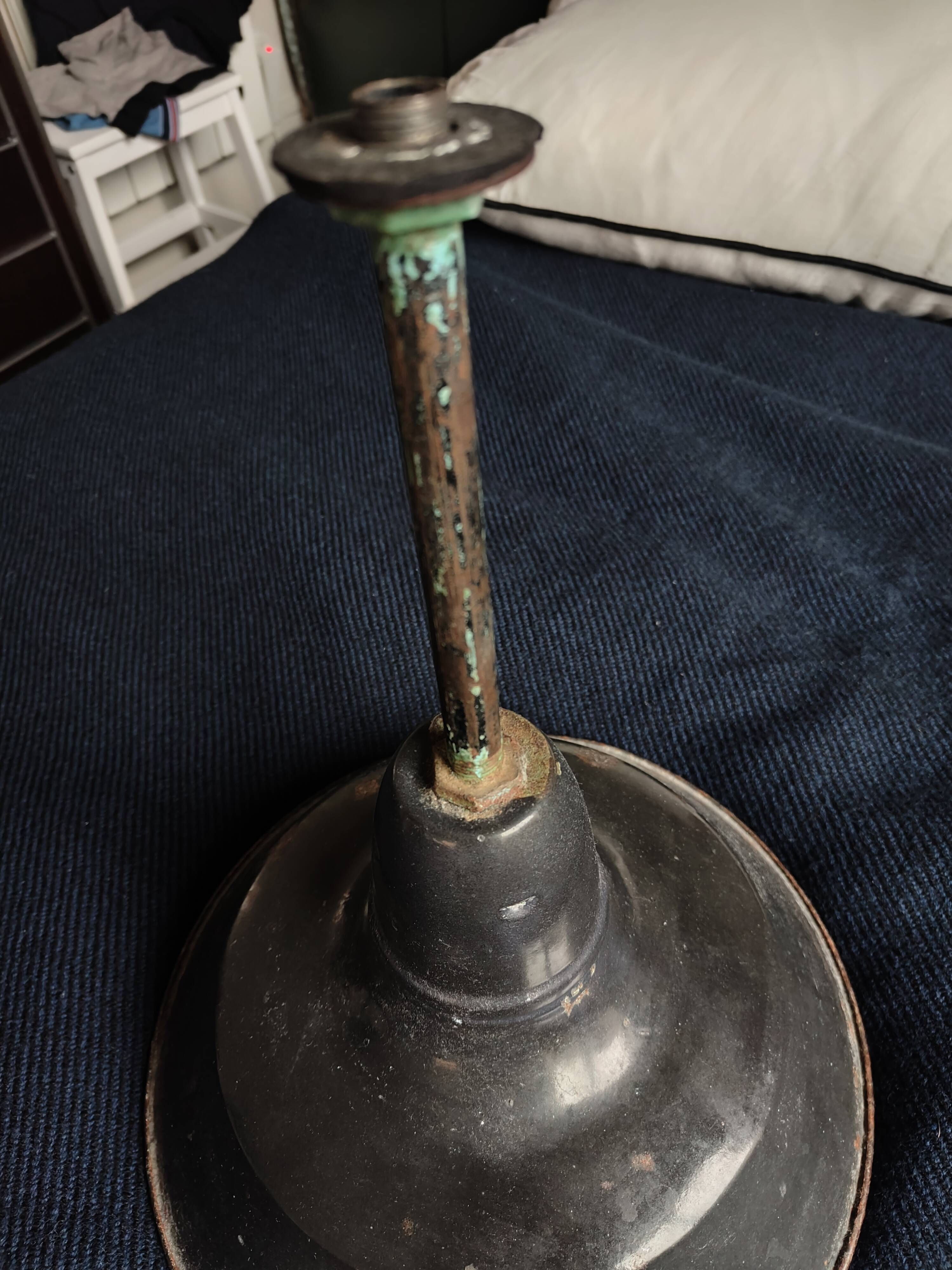 Vintage metal industrial pendant light