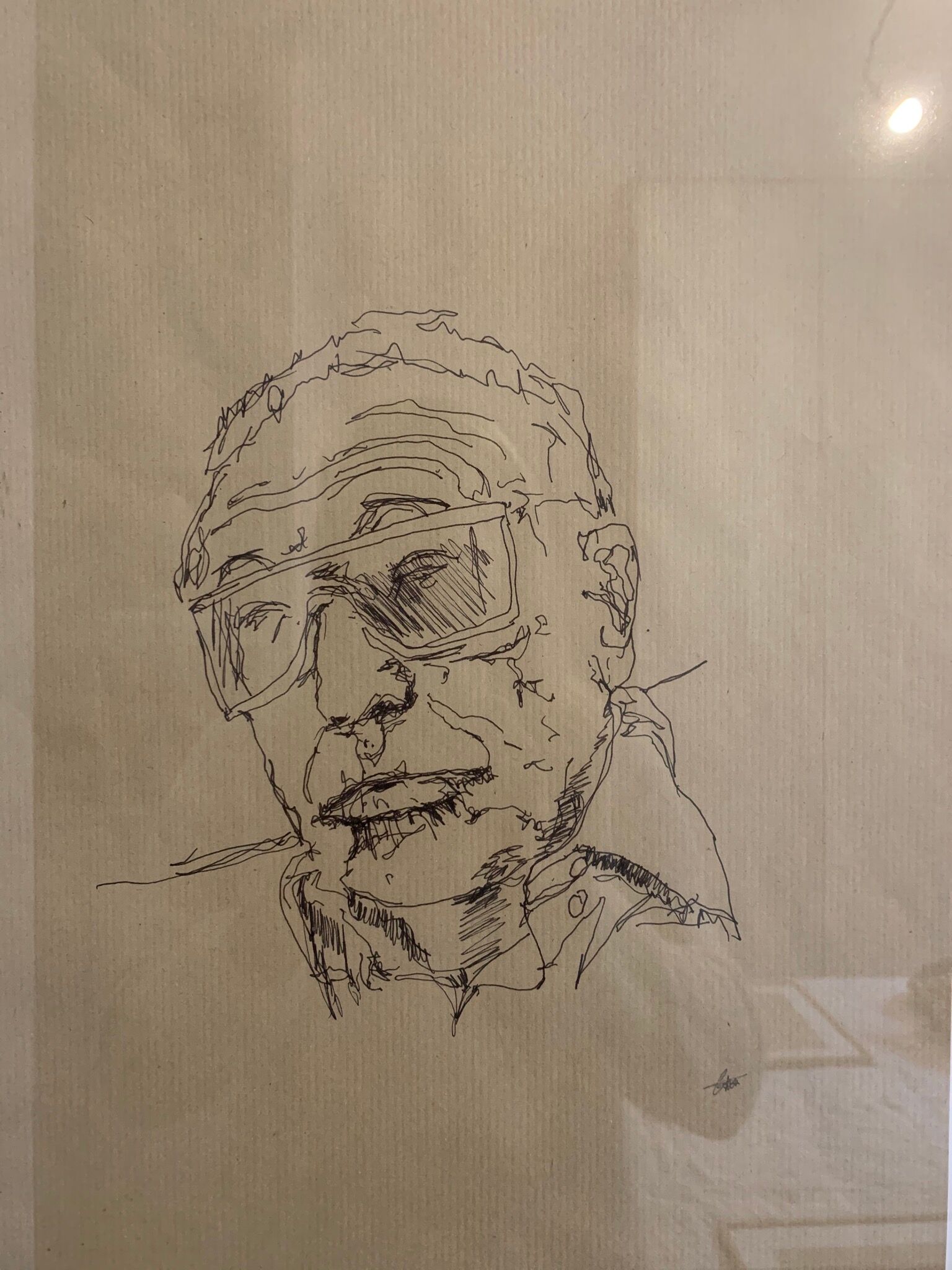 Esquisse originale portrait d’un artiste