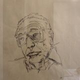 Original portrait sketch of an artist