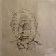 Esquisse originale portrait d’un artiste