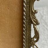 Italian gold metal frame on stand